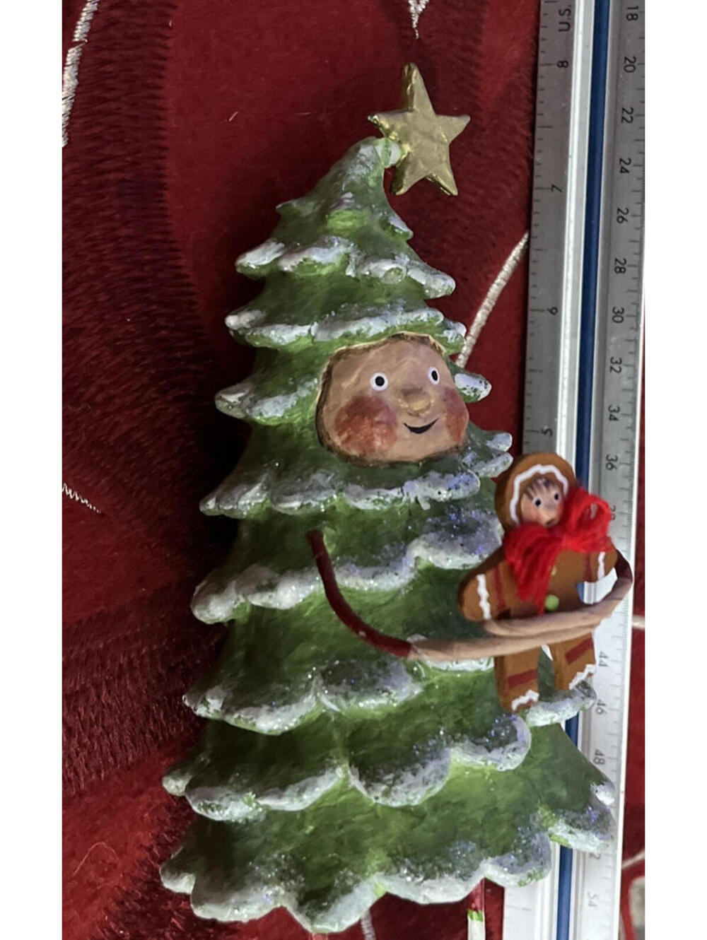 Lori Mitchell Child Christmas Folk Art Figure Bruce Spruce - Picture 5 of 6